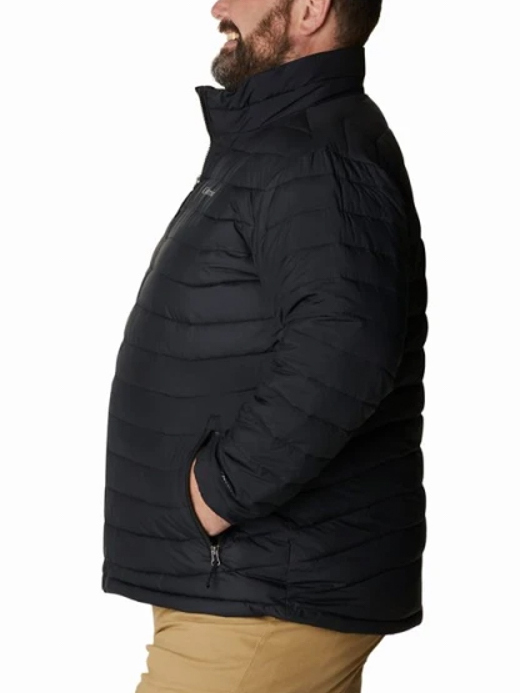 Ανδρικό Plus Size Powder Lite II Μπουφάν Μαύρο Columbia 2086962-010