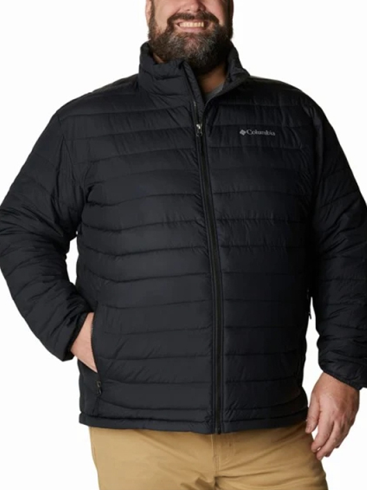 Ανδρικό Plus Size Powder Lite II Μπουφάν Μαύρο Columbia 2086962-010