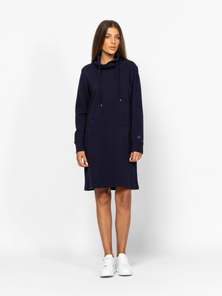 Γυναικείο Μακρυμάνικο Vanora Φόρεμα Navy Μπλε Heavy Tools T12023-NAVY
