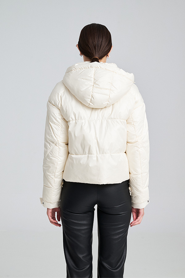 Women's Ecru LENI PUFFER COAT Mind Matter MML25-02-06-024