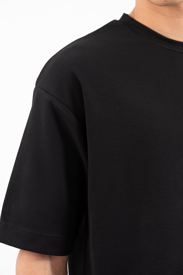 Men's Black T-shirt Vittorio SENTOT-BLACK