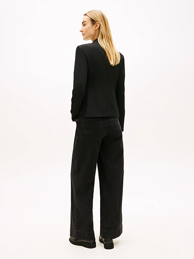 Women's Black Punto Slim Db Blazer Tommy Hilfiger WW0WW48696-BDS