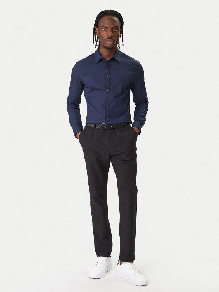 Men's Navy Blue Tjm Original Stretch Shirt Tommy Jeans DM0DM04405-002