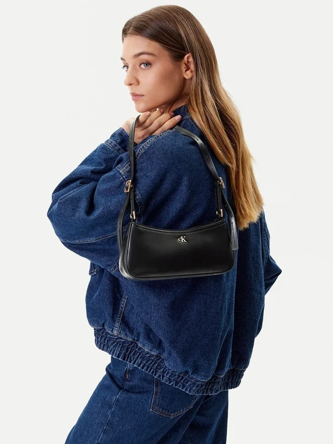 Women's Black CK Small Shoulder Bag Calvin Klein LV04F3170G-YIH