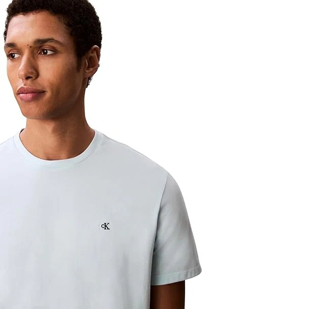 Men's White Ss Classic Monogram Tee Calvin Klein LV04RD254G-YAF