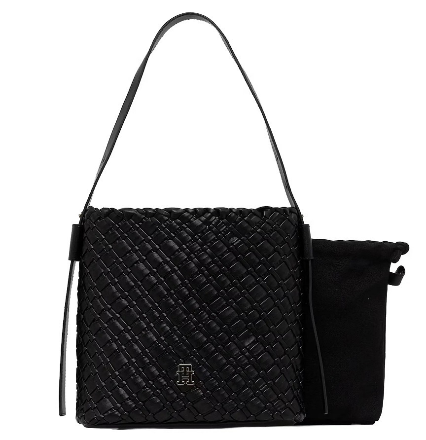 Γυναικεία Τσάντα Μαύρη Tommy Hilfiger AW0AW18160-BDS