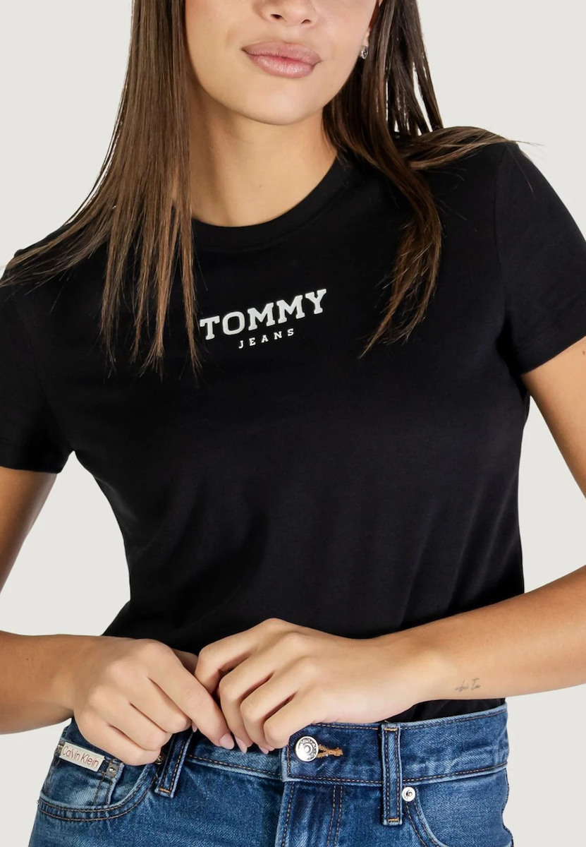 Γυναικείο T-shirt Μαύρο Tommy Jeans DW0DW21842-BDS