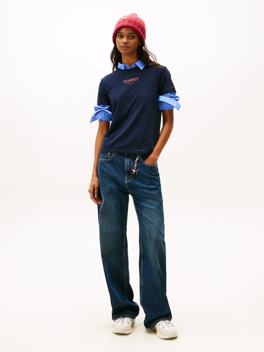 Γυναικείο T-shirt Navy Μπλε Tommy Jeans DW0DW21842-C1G