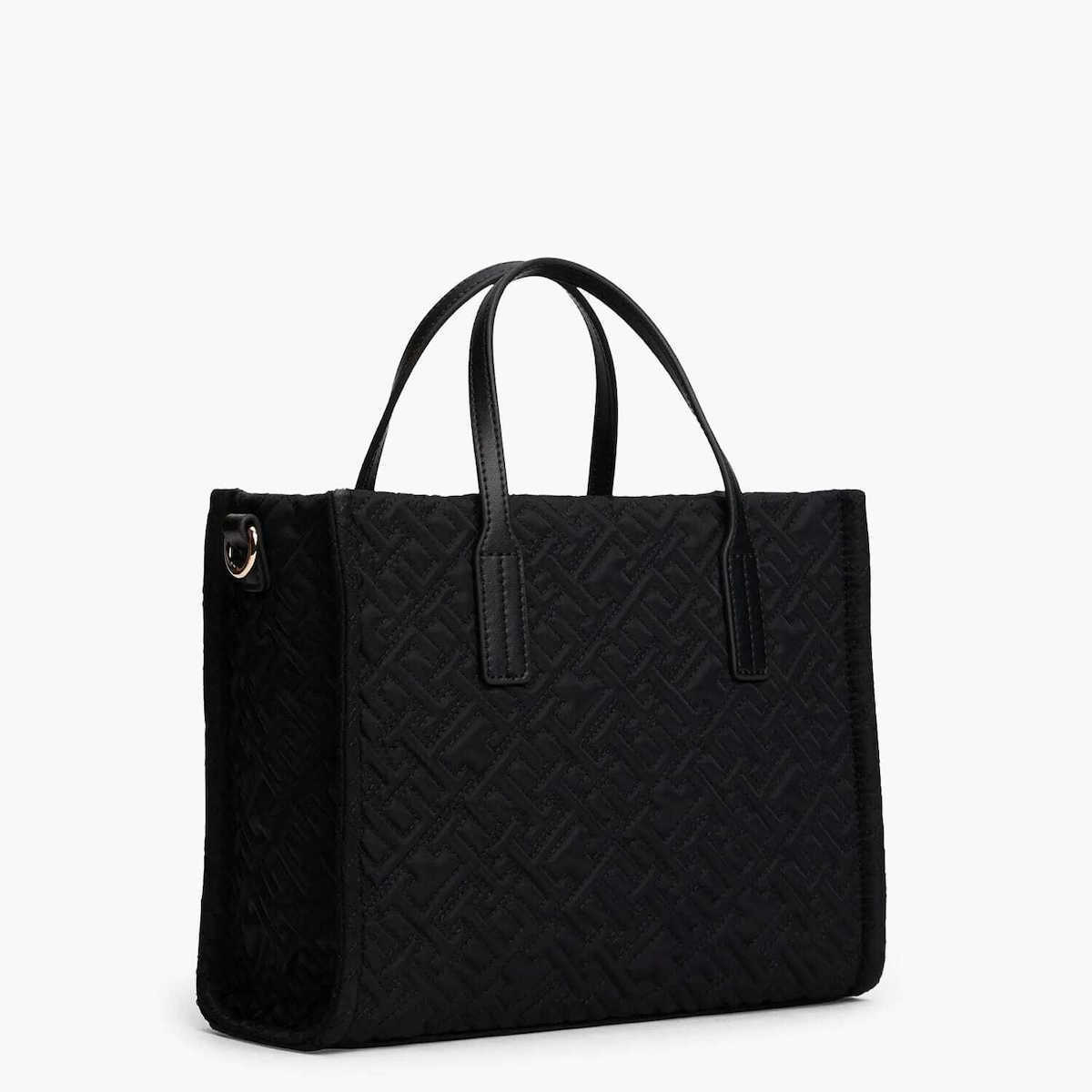 Women's Black TH City Mini Tote Mono Nylon Tommy Hilfiger AW0AW18162-BDS