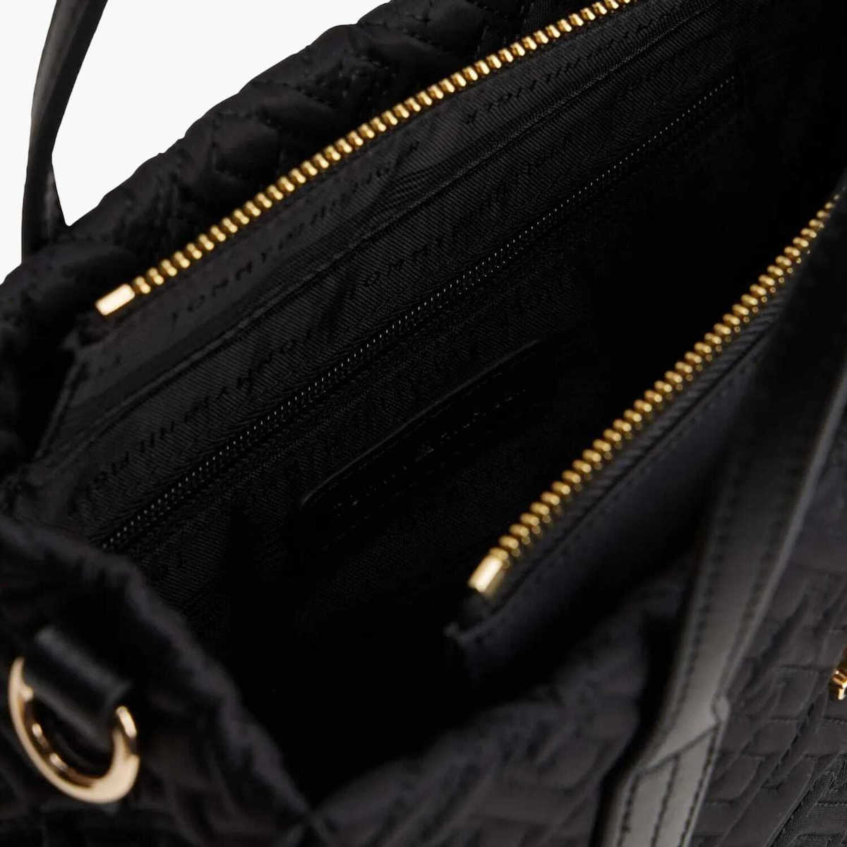 Women's Black TH City Mini Tote Mono Nylon Tommy Hilfiger AW0AW18162-BDS