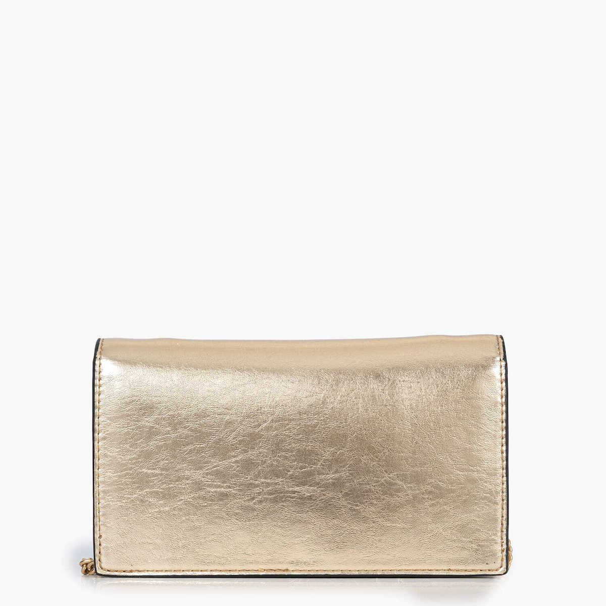 Women's Silver CK Metallic Wallet on Chain Calvin Klein LV04F3320G-3JG