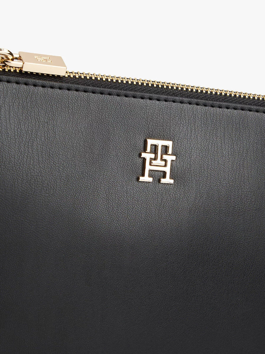 Women's Black TH Glam Conv Med Crossover Bag Tommy Hilfiger AW0AW18143-BDS