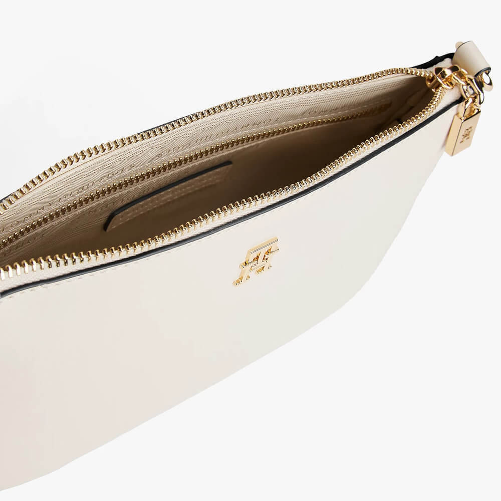Women's Cream TH Glam Conv Med Crossover Bag Tommy Hilfiger AW0AW18143-AEO