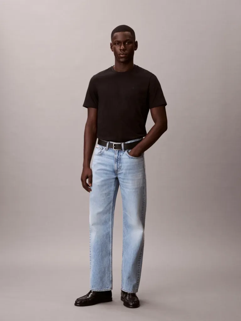 Men's Black Ss Classic Monogram Tee Calvin Klein LV04RD254G-UB1