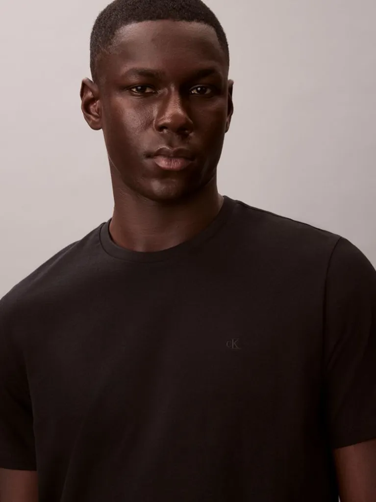 Men's Black Ss Classic Monogram Tee Calvin Klein LV04RD254G-UB1