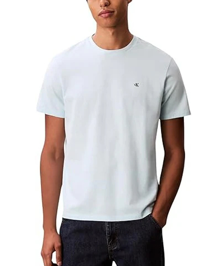 Men's White Ss Classic Monogram Tee Calvin Klein LV04RD254G-YAF