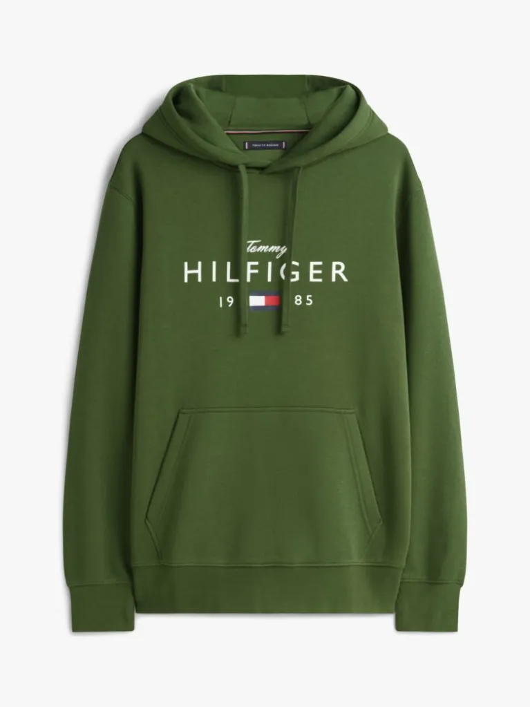 Men's Green Brand Love Big Hilfiger Hoodie Tommy Hilfiger MW0MW41427-L01