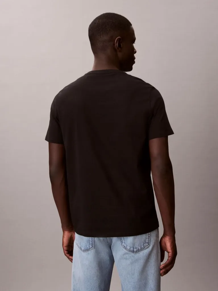 Men's Black Ss Classic Monogram Tee Calvin Klein LV04RD254G-UB1