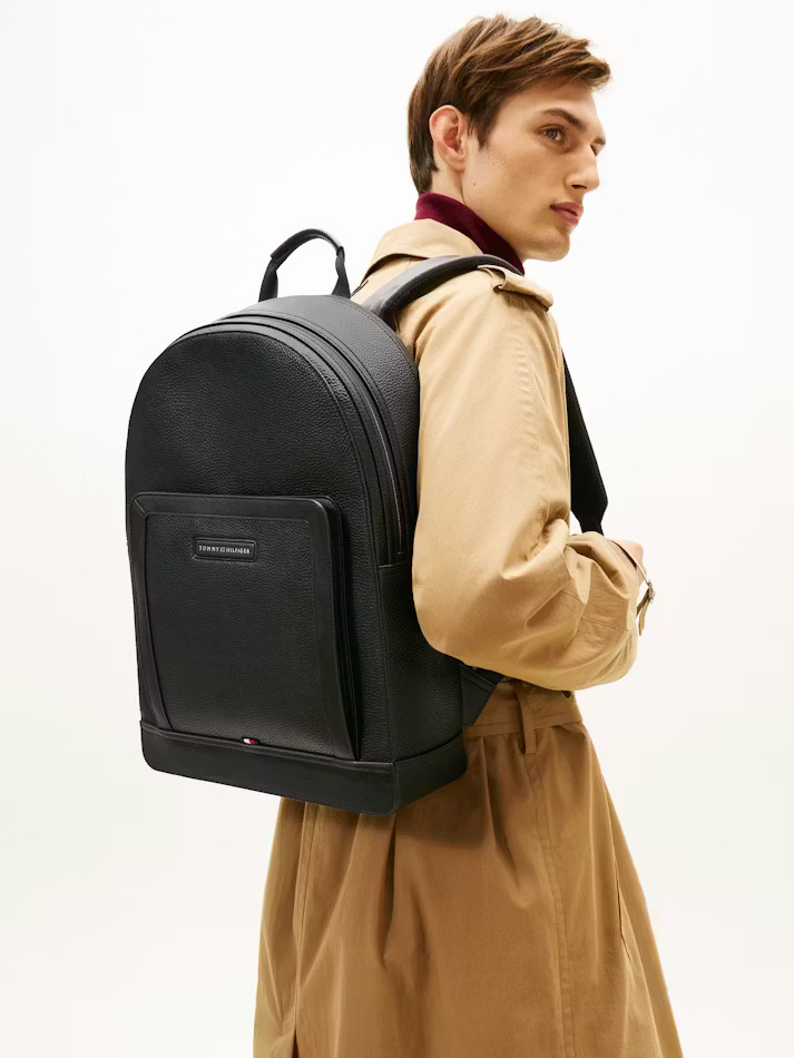 Men's Black TH Central Backpack Tommy Hilfiger AM0AM13983-BDS