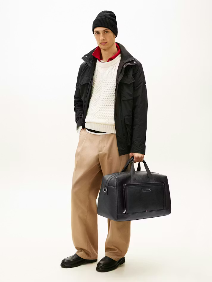 Ανδρικός Σάκος Μαύρος Tommy Hilfiger AM0AM14005-BDS