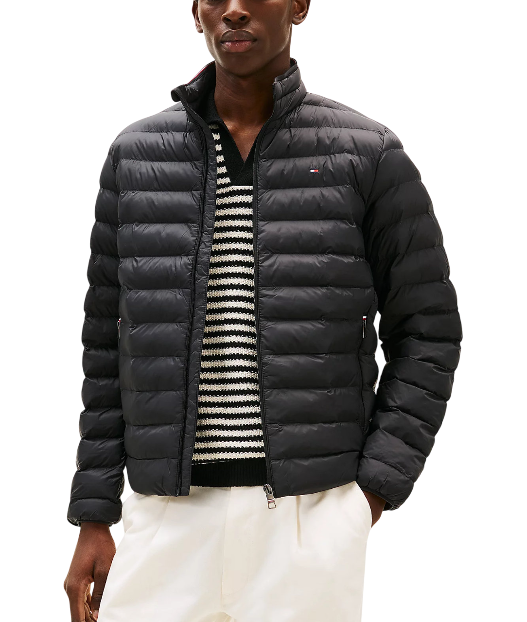 Men's Black Core Packable Recycled Jacket Tommy Hilfiger MW0MW39990-BDS