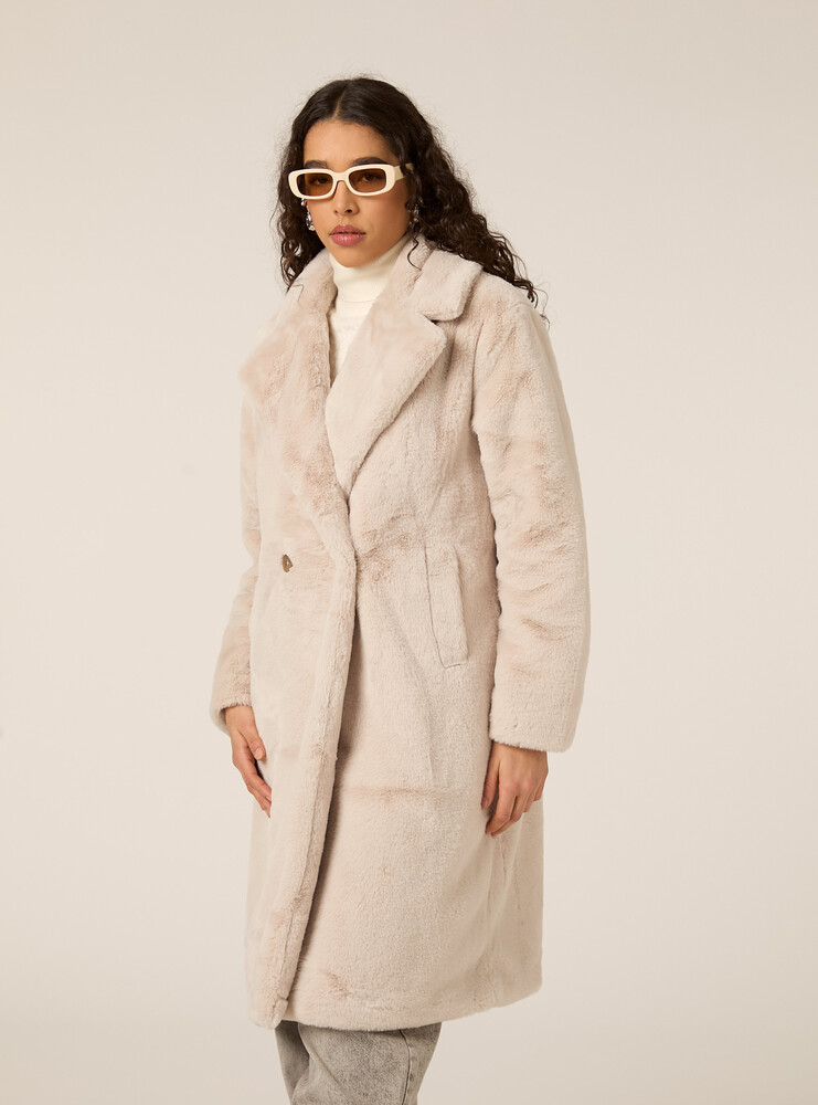 Γυναικεία Eco Γούνα Off White Alcott CP0022DOAX15-OFF WHITE