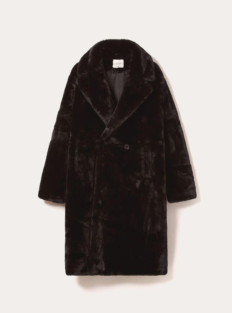 Γυναικεία Eco Γούνα Μαύρη Alcott CP0022DOAX15-BLACK