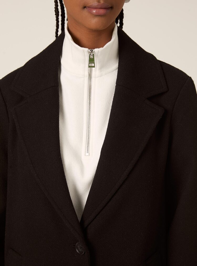 Women's Black Coat Alcott CP2270DOAX15-BLACK