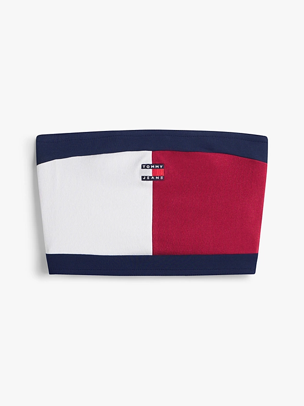 Women's Tjw Flag Badge Tube Top Tommy Jeans DW0DW22637-VLC
