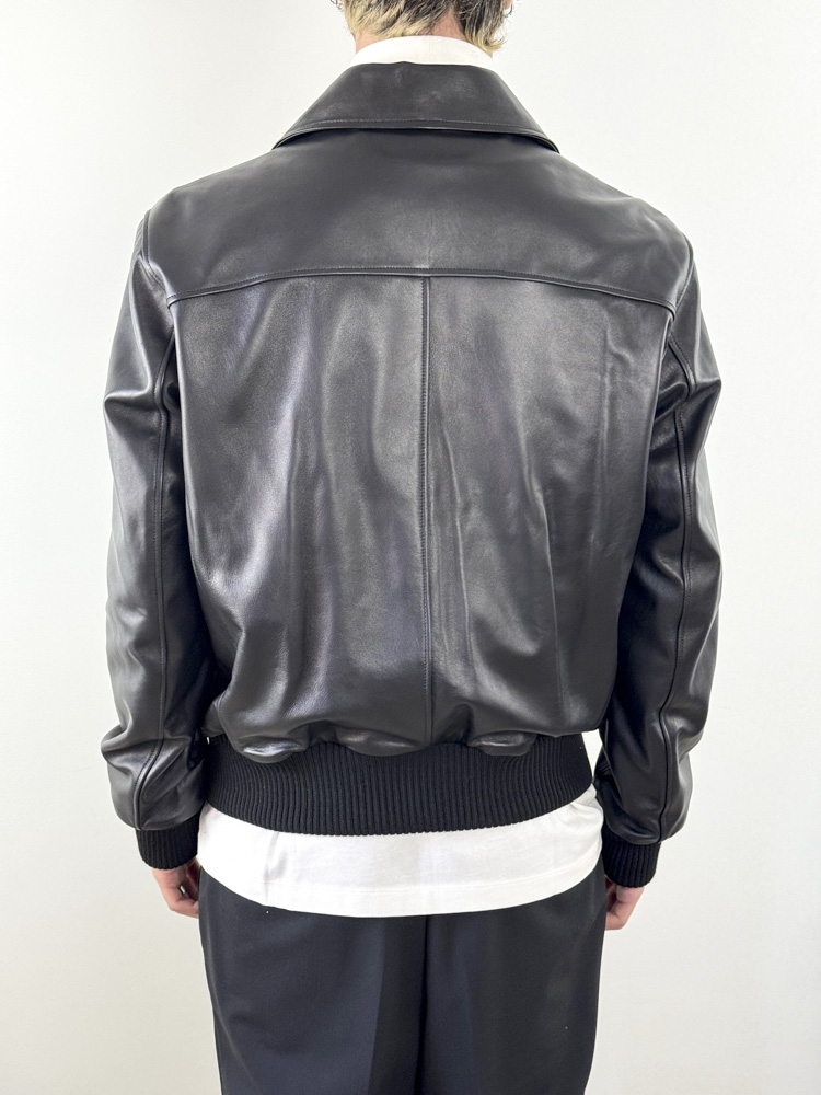 Ανδρικό Δερμάτινο Μπουφάν Μαύρο Maffei 51283-NERO