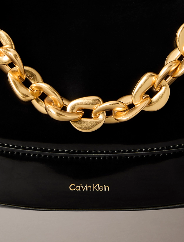 Women's Black Chain Shoulder Bag Calvin Klein LV04F3403G-UB1