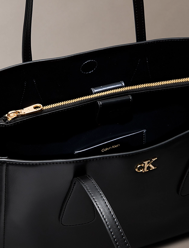 Women's Black CK Medium Work Tote Bag Calvin Klein LV04F3442G-YIH