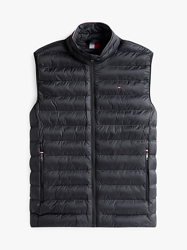Men's Black Core Packable Recycled Vest Tommy Hilfiger MW0MW39989-BDS