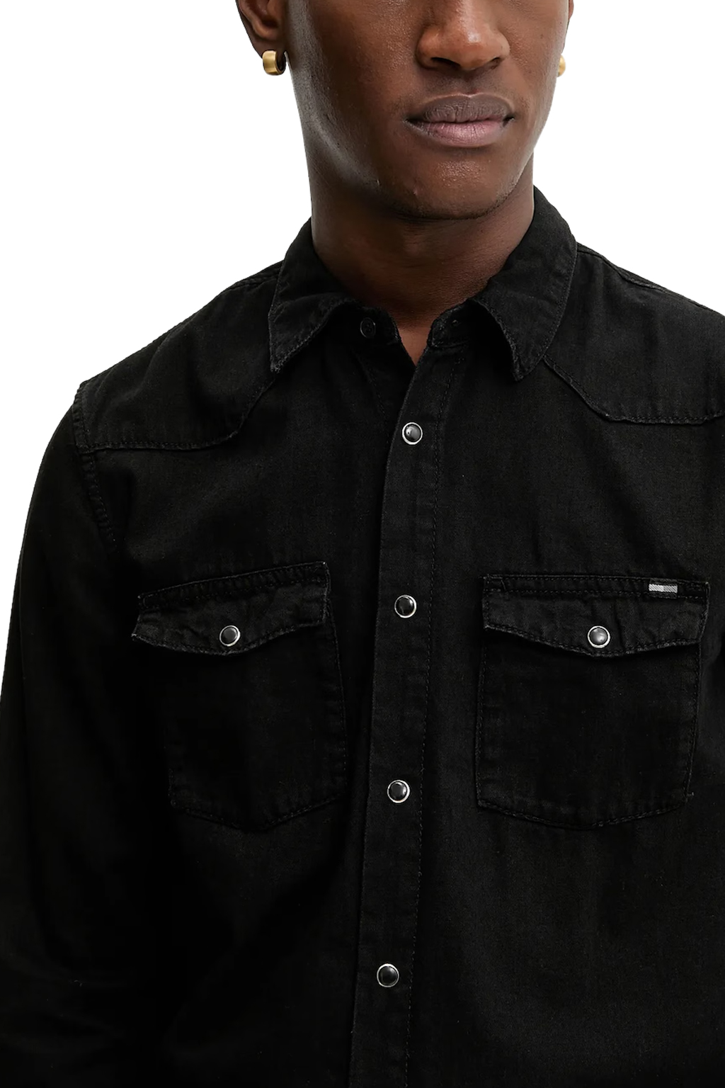 Ανδρικό Πουκάμισο Μαύρο Tommy Jeans DM0DM22432-1BZ