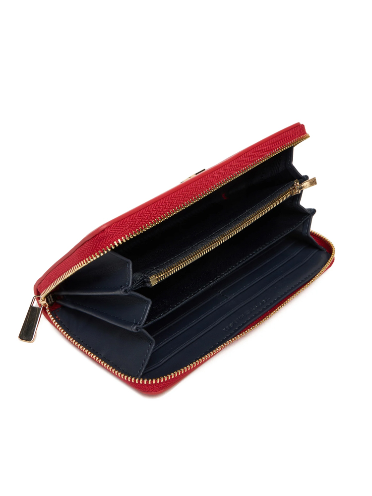 Women's Red TH Icon Lrg Za Wallet Tommy Hilfiger AW0AW17744-XLG