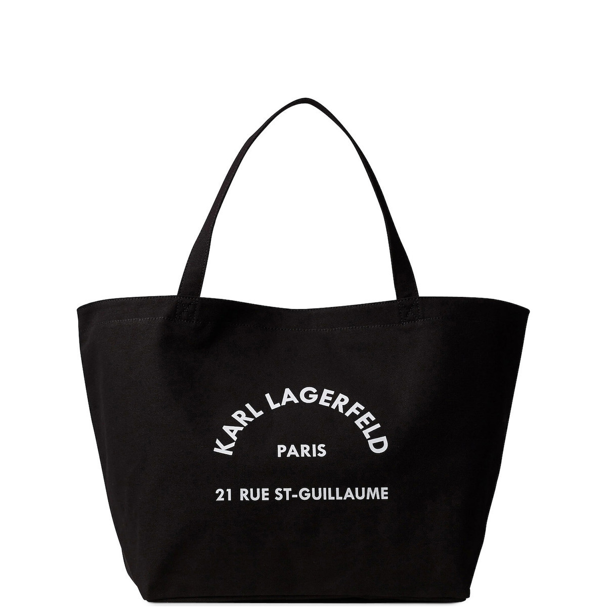 Women's Black K/Rsg Canvas Shopper Bag Karl Lagerfeld A1W50006-999 BLACK