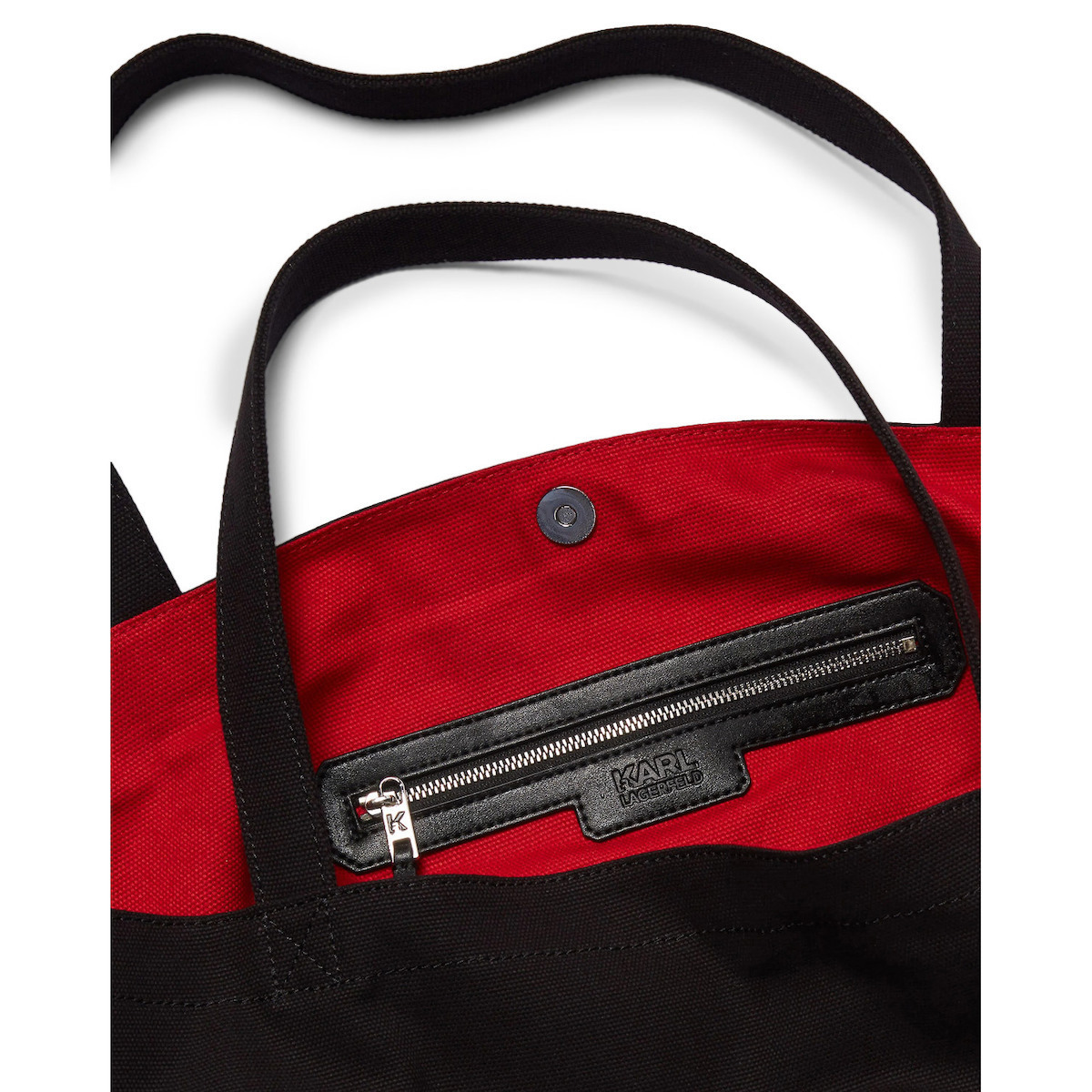 Women's Black K/Rsg Canvas Shopper Bag Karl Lagerfeld A1W50006-999 BLACK