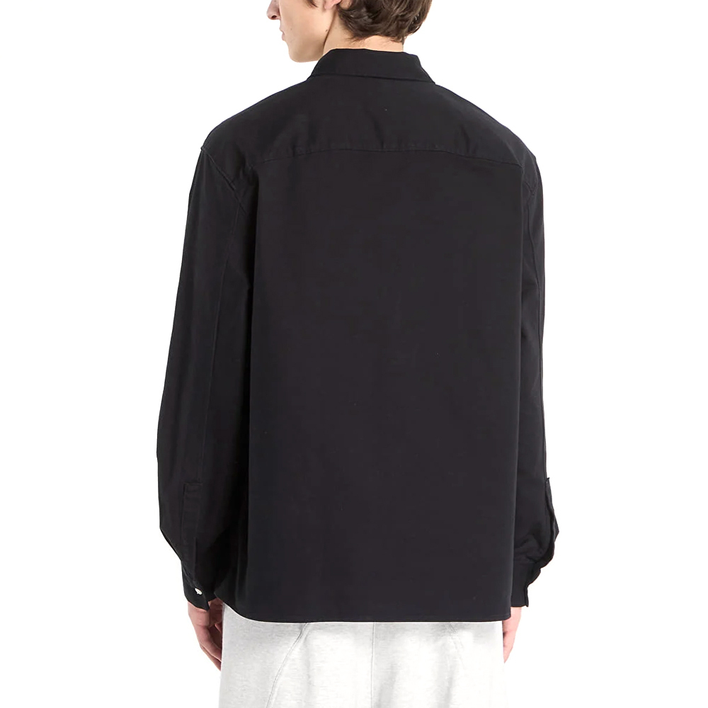 Men's Black Ls Cotton Twill Relaxed Overshirt Calvin Klein LV04RE111G-UB1