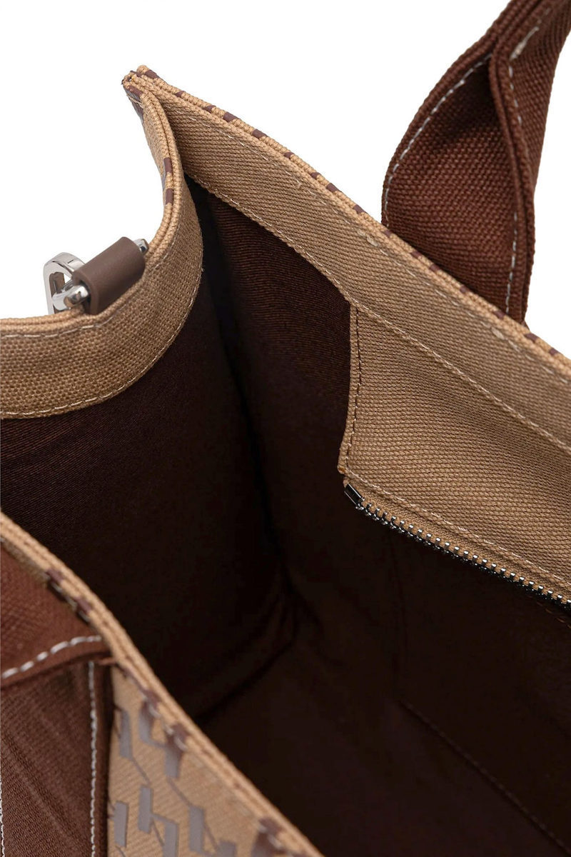 Γυναικεία K/Rsg Tote Τσάντα Καφέ Karl Lagerfeld B1W50021-2LO MONOGRAM NOUGAT