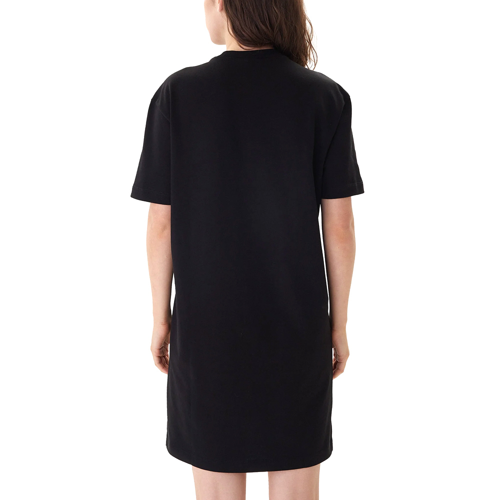 Women's Black Klj Graffiti Tee Dress Karl Lagerfeld Jeans B1W13043-999 BLACK