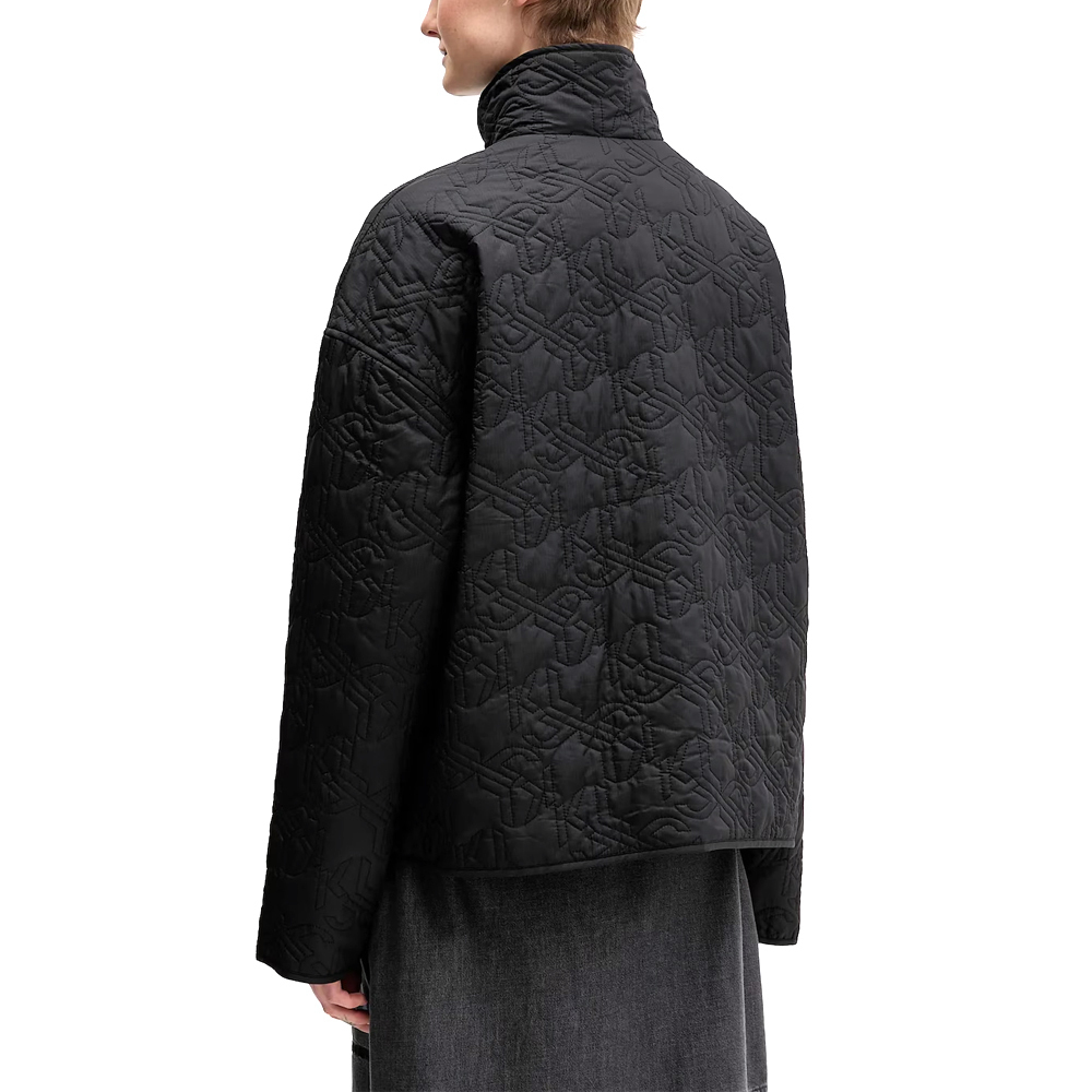Women's Black Klj Quilted Jacket Karl Lagerfeld Jeans B1W15024-999 BLACK