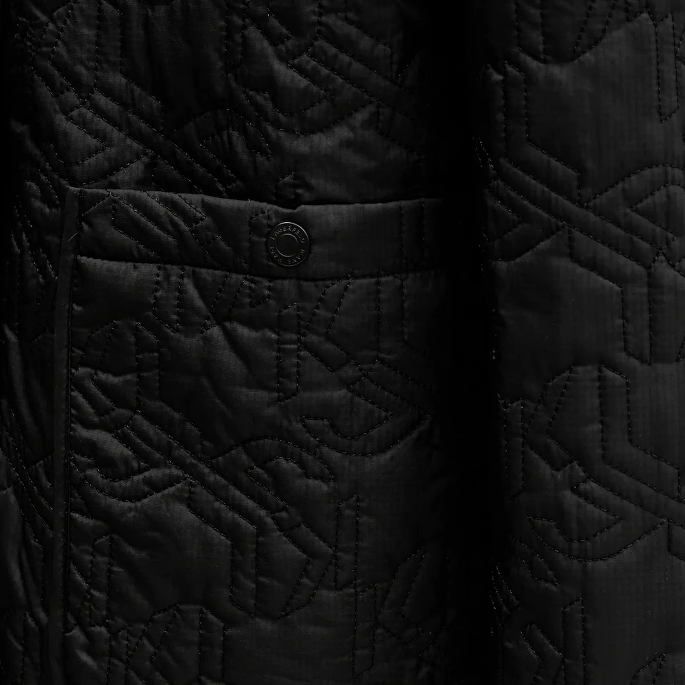Women's Black Klj Quilted Jacket Karl Lagerfeld Jeans B1W15024-999 BLACK