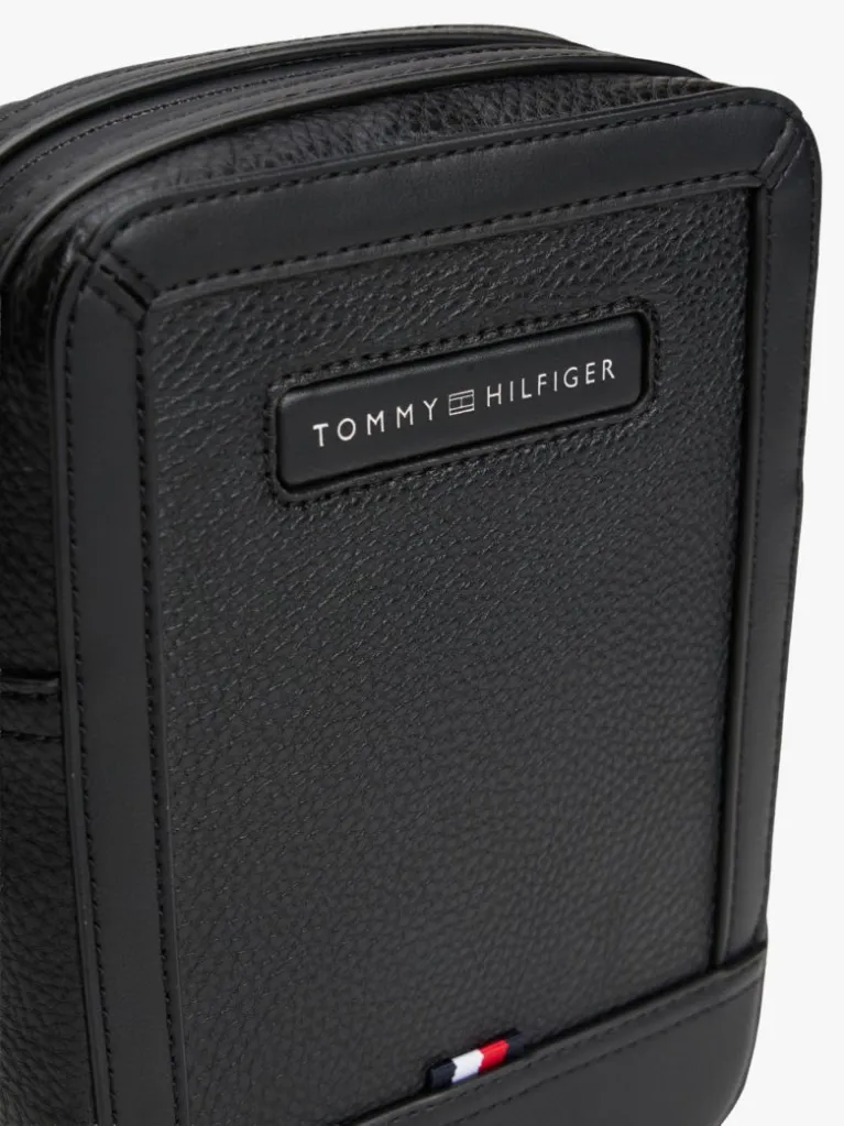 Men's Black TH Central Mini Reporter Bag Tommy Hilfiger AM0AM14011-BDS