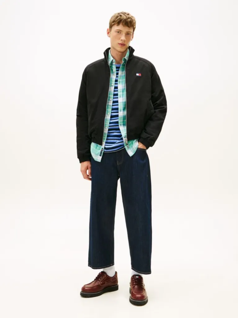 Men's Black Tjm Cotton Twill Padded Jacket Tommy Jeans DM0DM22712-BDS