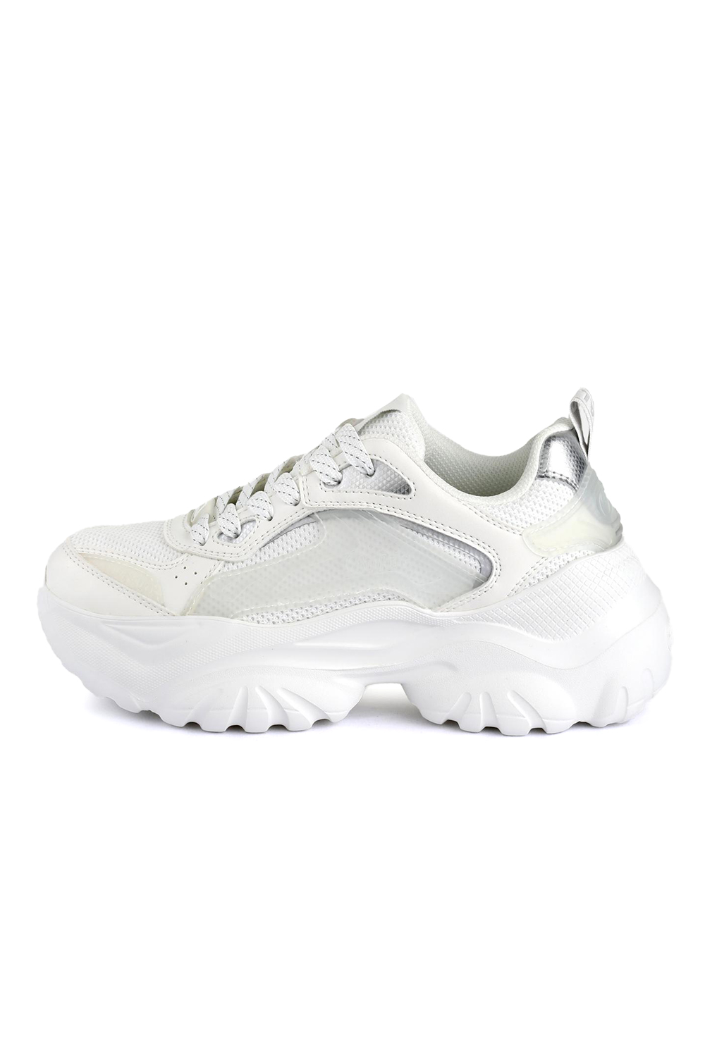 Women's White Bliss Mesh Sneakers Buffalo BUF1636587-WHITE