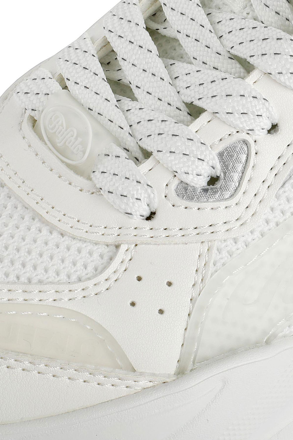 Women's White Bliss Mesh Sneakers Buffalo BUF1636587-WHITE