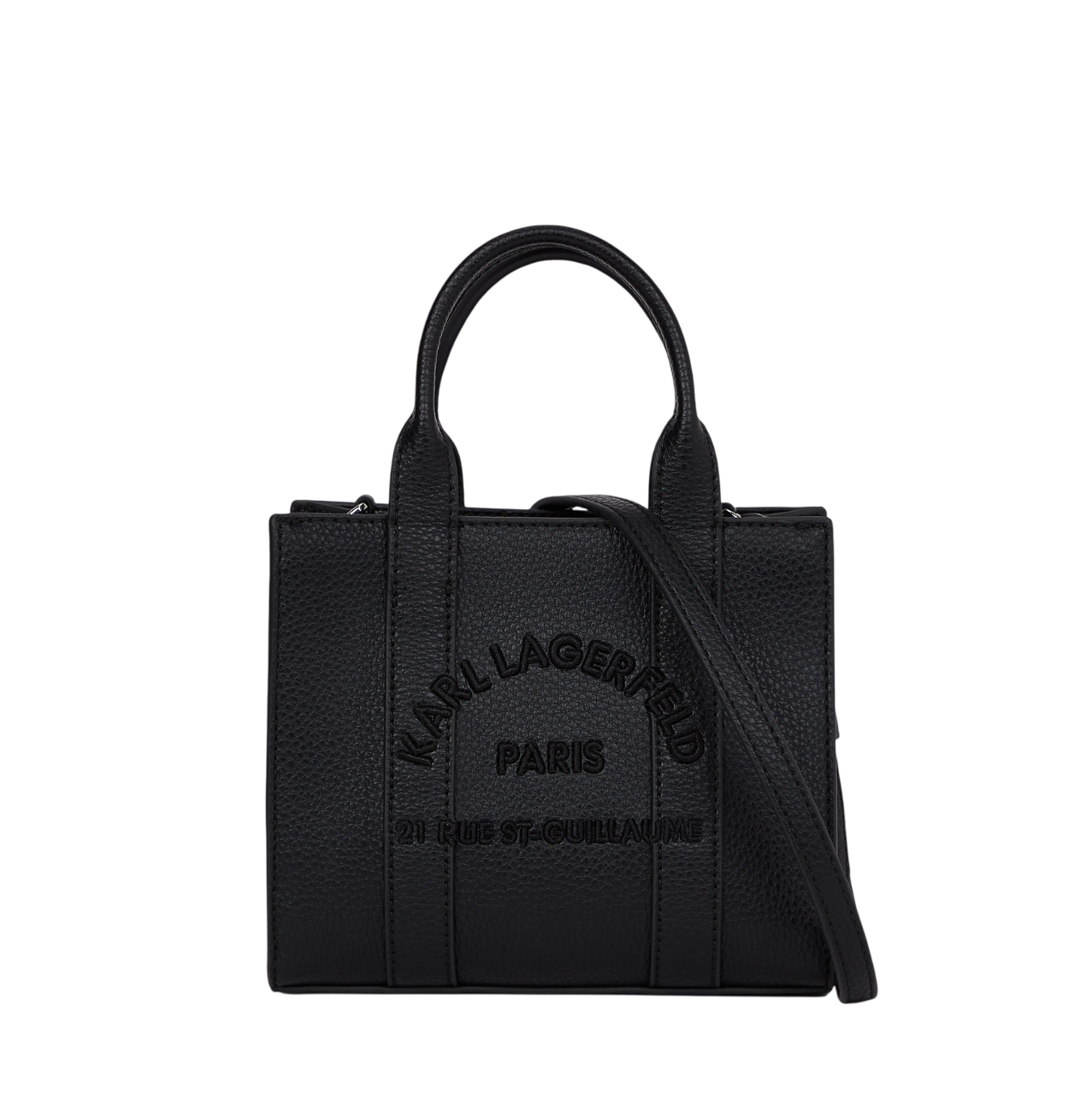 Women's Black K/Rsg Mn Square Tote Peb Emb Karl Lagerfeld B1W30042-999 BLACK