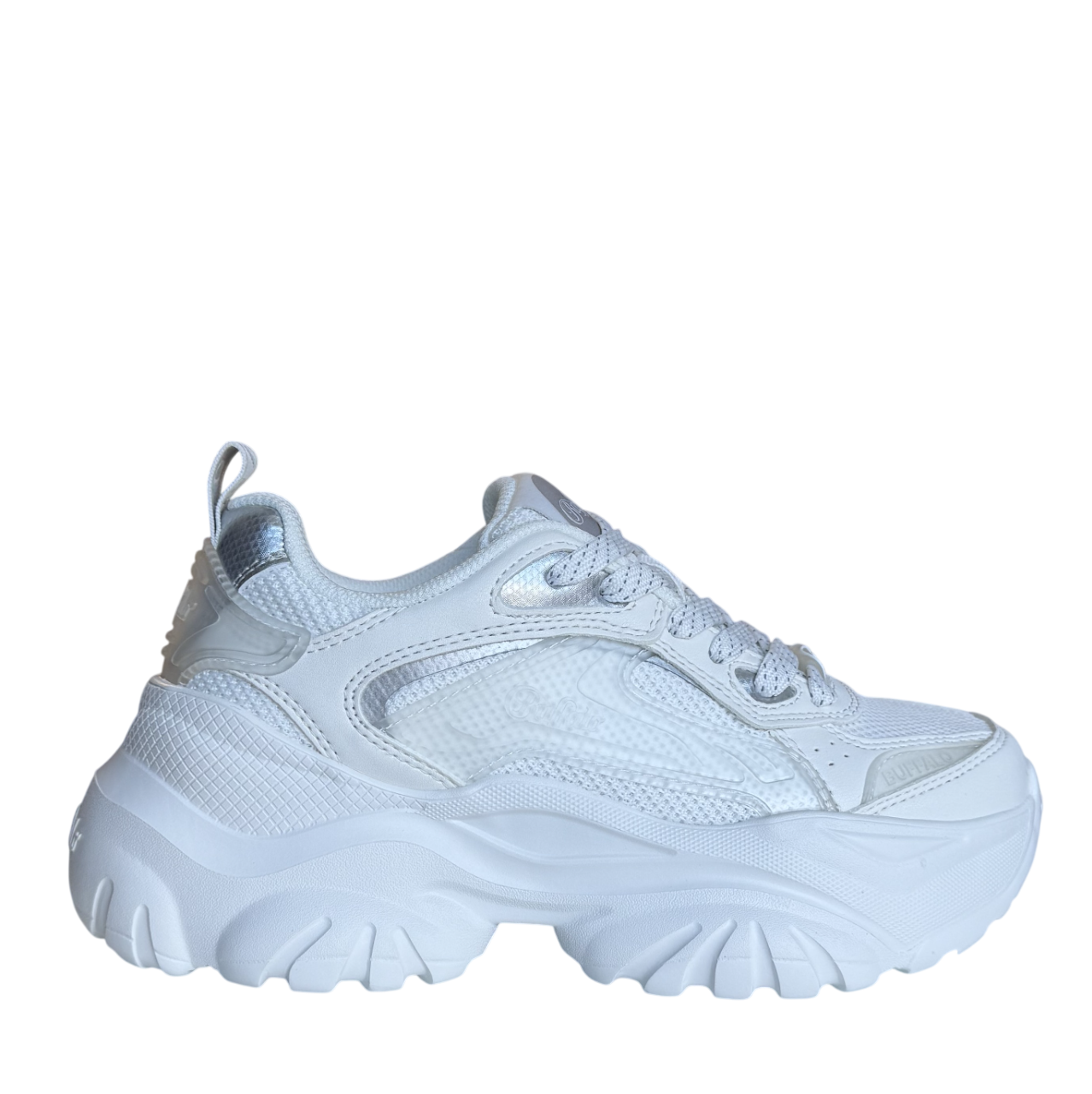 Women's White Bliss Mesh Sneakers Buffalo BUF1636587-WHITE