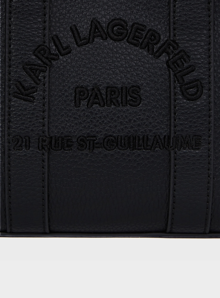 Women's Black K/Rsg Mn Square Tote Peb Emb Karl Lagerfeld B1W30042-999 BLACK