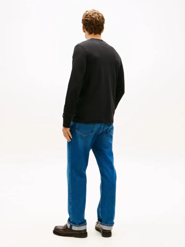 Men's Black Brand Love Ls Tee Tommy Hilfiger MW0MW41454-BDS